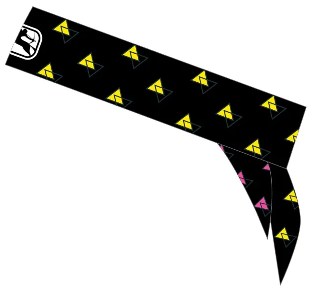 Giordana Tie-On Headband pannband svart knyt