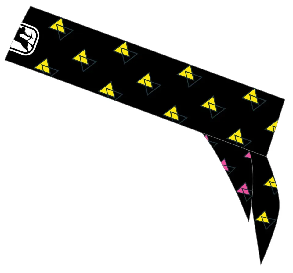 Giordana Tie-On Headband pannband svart knyt