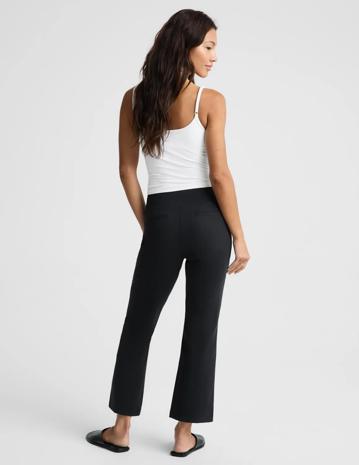 Beyond Yoga Ponte Kick Flare Pant byxor svart utsvängd