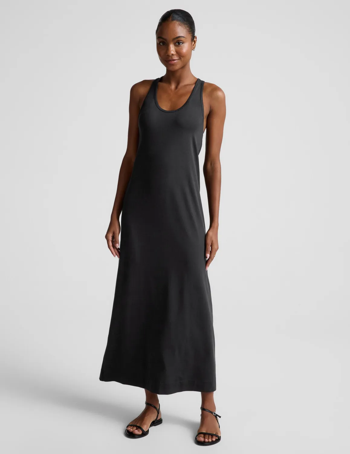 Beyond Yoga A Cut Above Racerback Maxi Dress svart