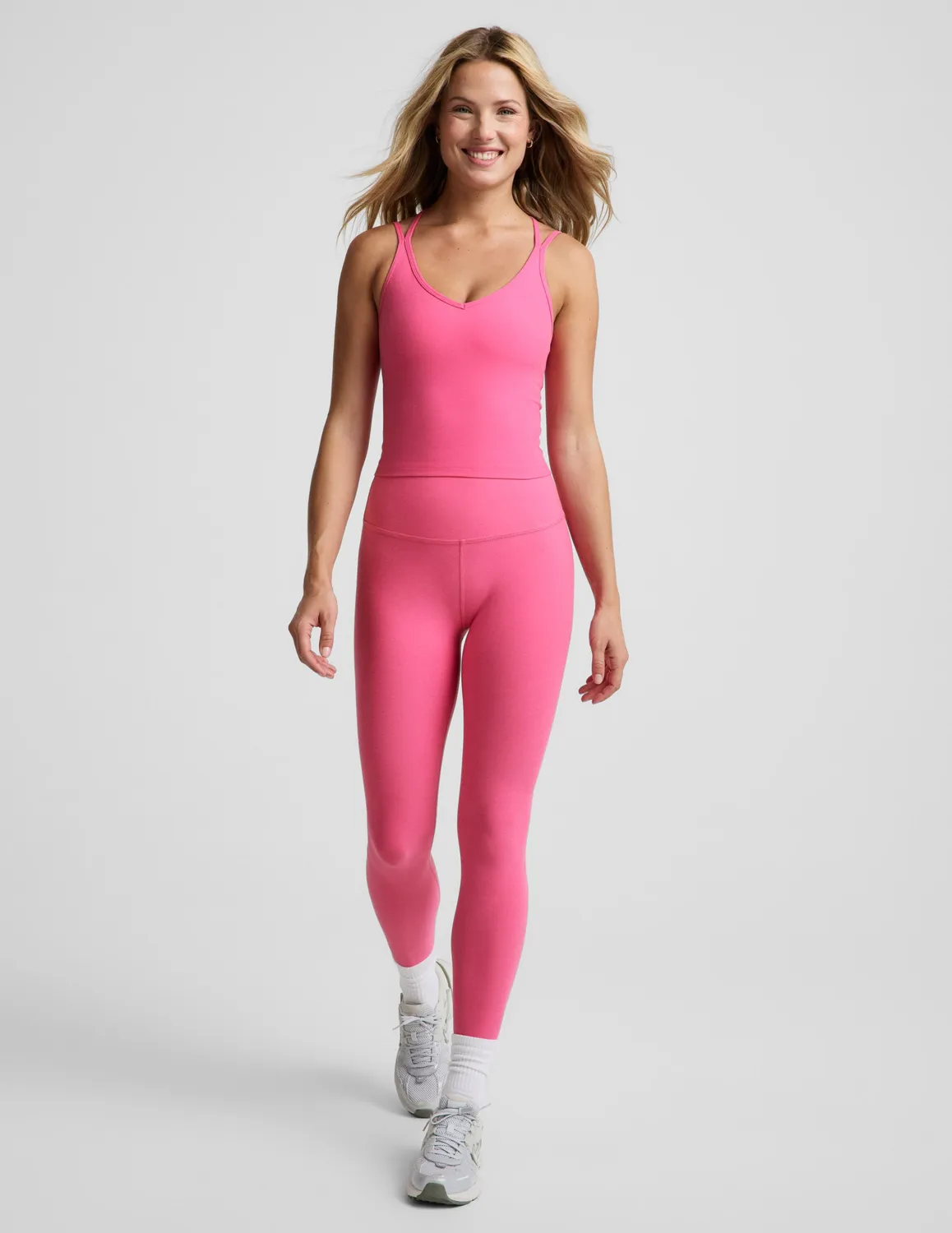Beyond Yoga Spacedye Get Across träningslinne Luscious Pink bh