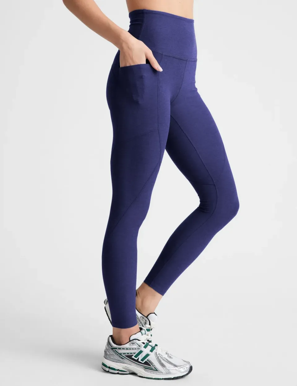 Beyond Yoga Spacedye Equipped Pocket Midi Legging tights Eternal Blue Heather