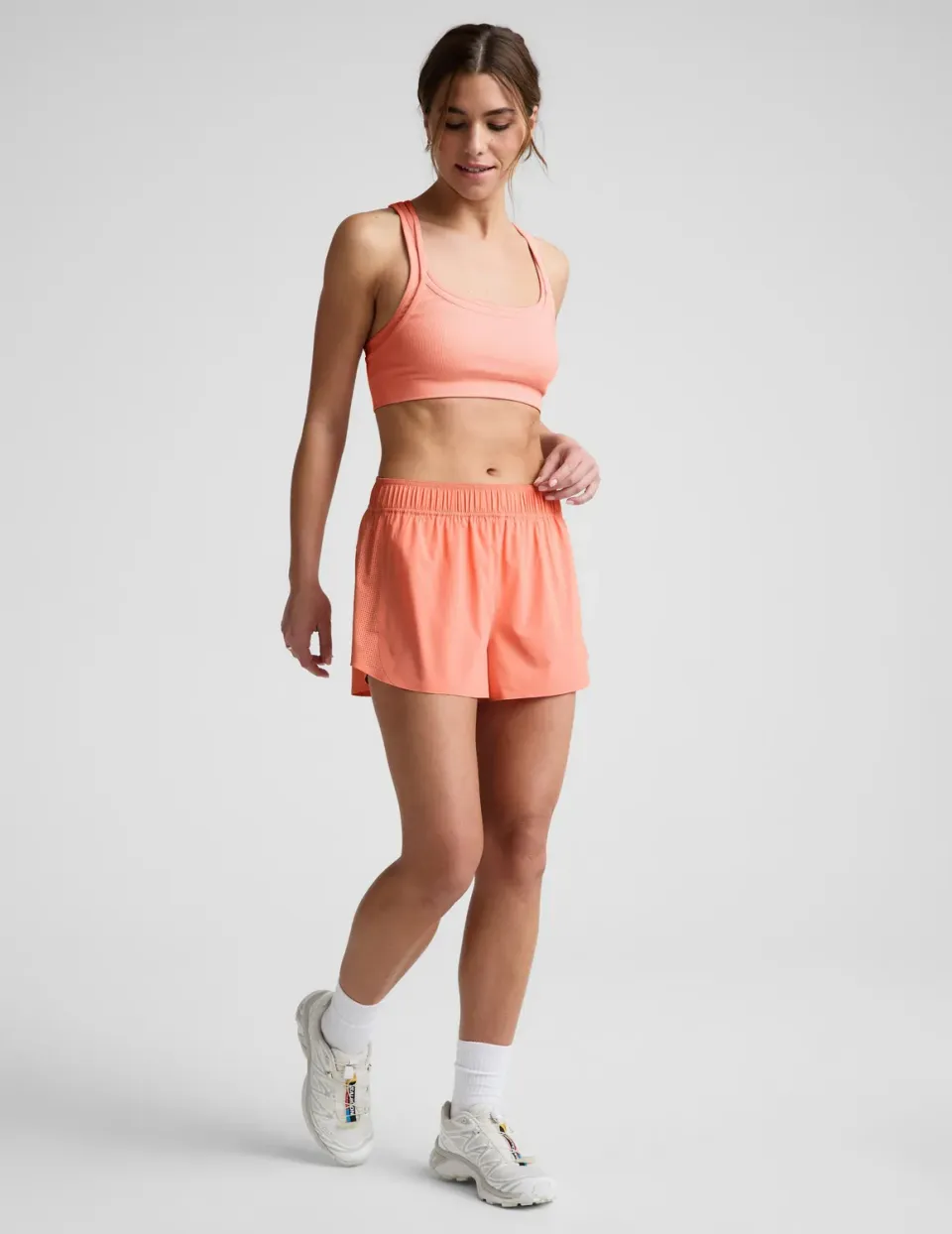 Beyond Yoga Solemate 2.5" Short träningsshorts Dreamsicle mesh