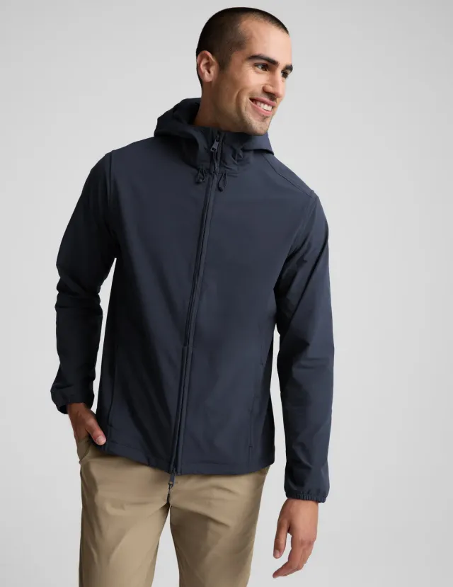 Beyond Yoga AirLite Hooded Full Zip Jacket jacka Nocturnal Navy tunn