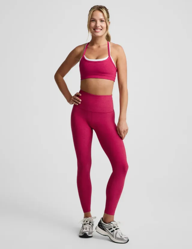 Beyond Yoga Spacedye Vitalize leggings Berry Red Heather lång