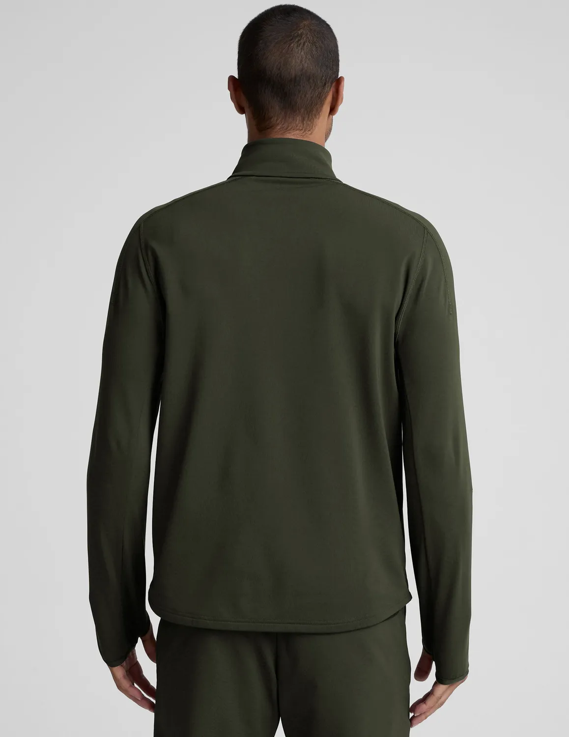 Beyond Yoga Pacer Fleece-Backed Quarter Zip tröja forest moss