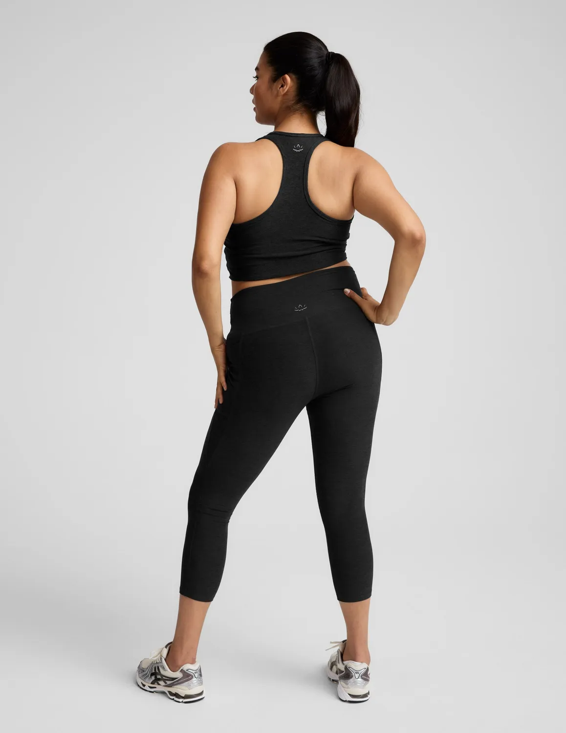 Beyond Yoga Spacedye Out Of Pocket Midi Legging Darkest Night fickor