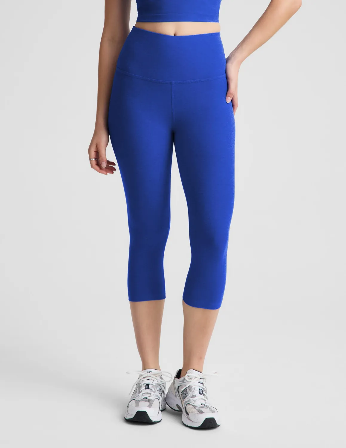 Beyond Yoga Spacedye Walk And Talk caprileggings Ultra Blue hög midja