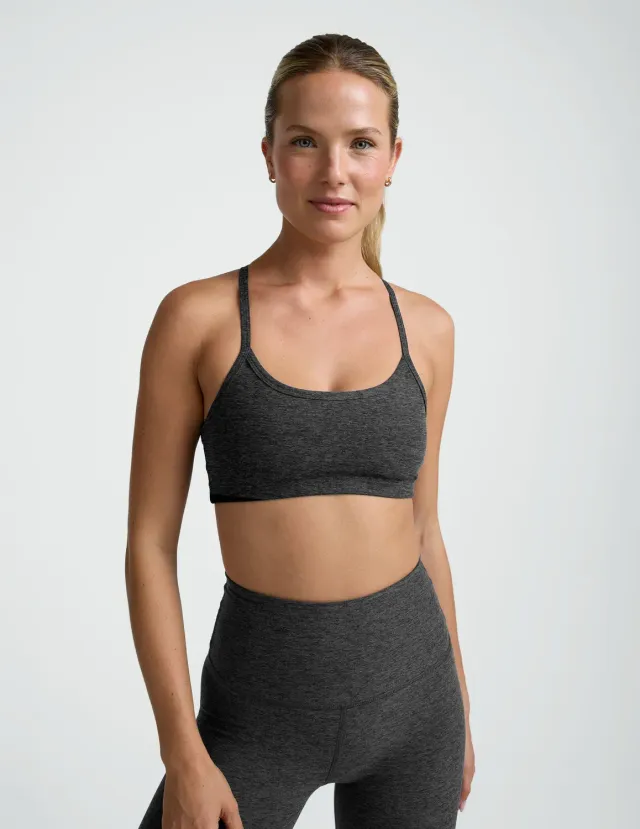Beyond Yoga Spacedye Slim Racerback sport-bh Black-Charcoal