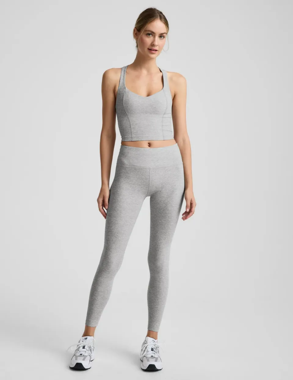 Beyond Yoga Spacedye Mid-Rise Legging Tights Silver Mist Melerad