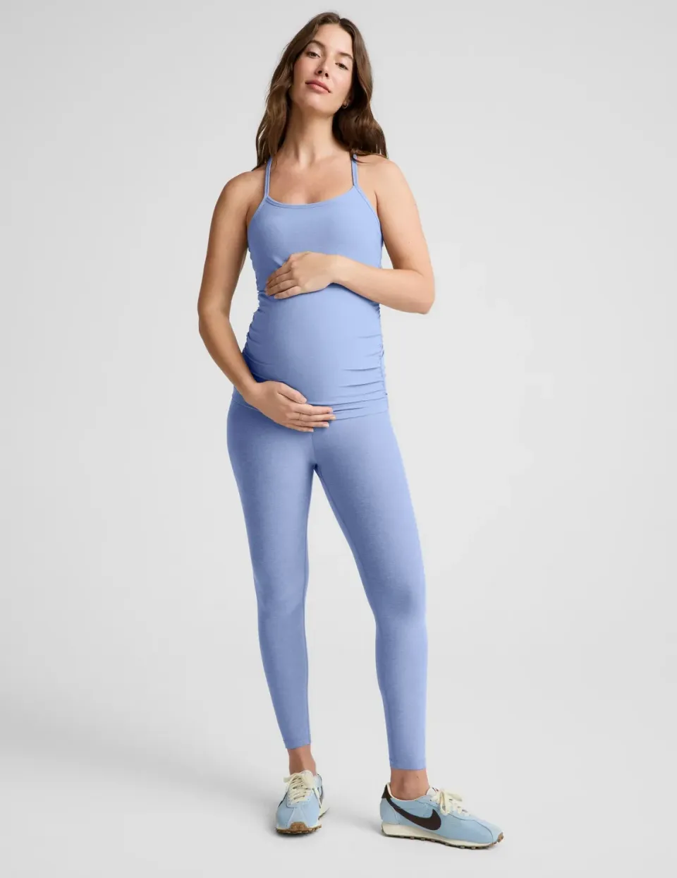 Beyond Yoga Spacedye Love the Bump Midi leggings Pastel Periwinkle gravid