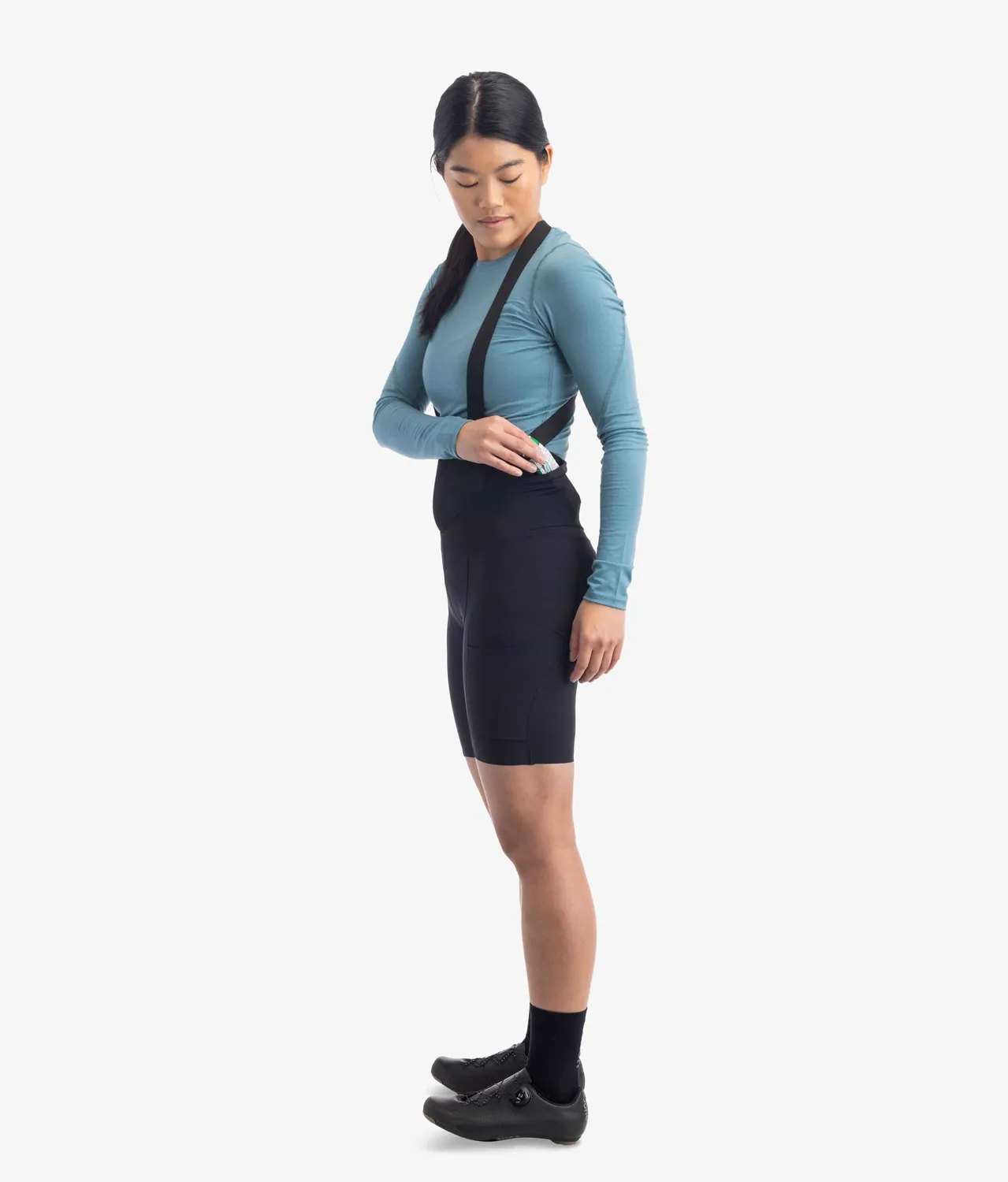 7MESH WK3 Cargo Bib Short cykelbyxor Black med fickor