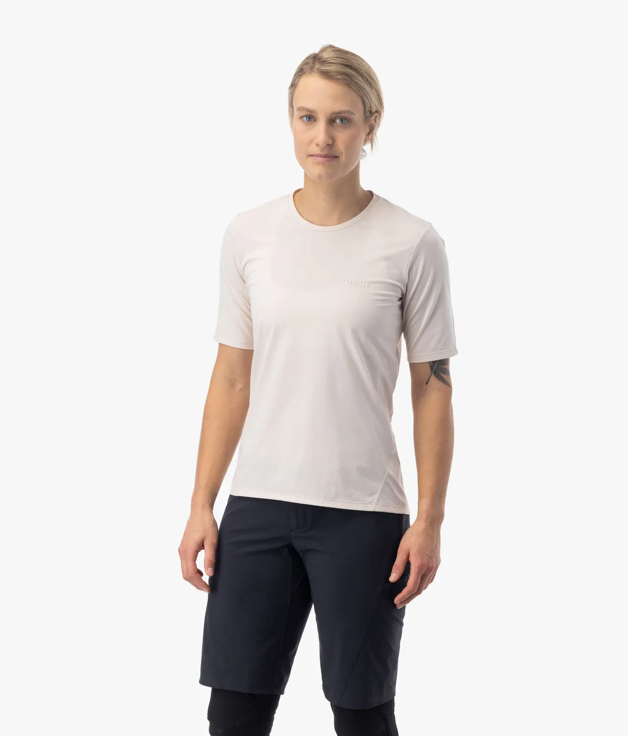 7MESH Atlas Short Sleeve Shirt dam t-shirt svart UPF30+