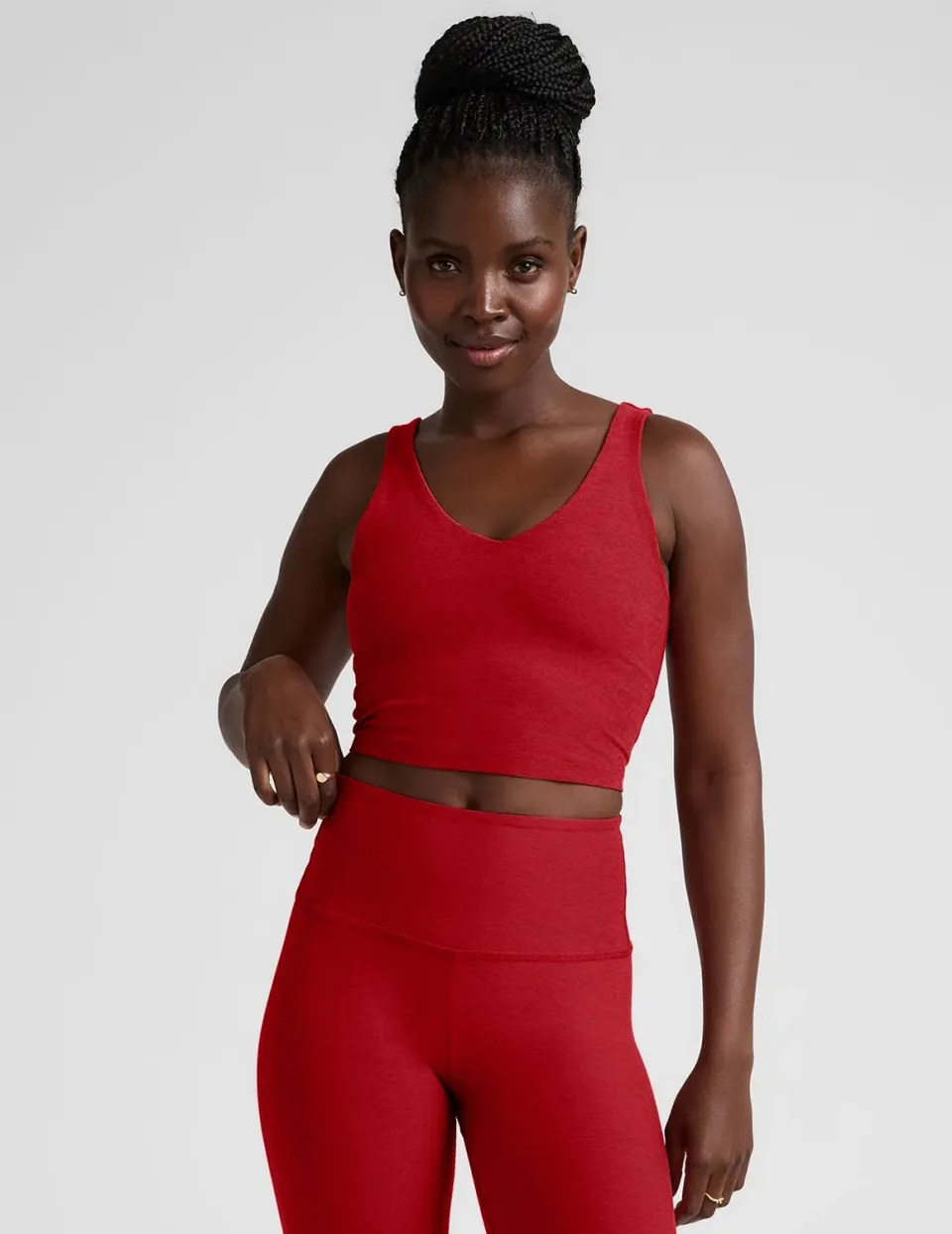 Beyond Yoga Spacedye Good Day Cropped Tank croptopp Holly Red