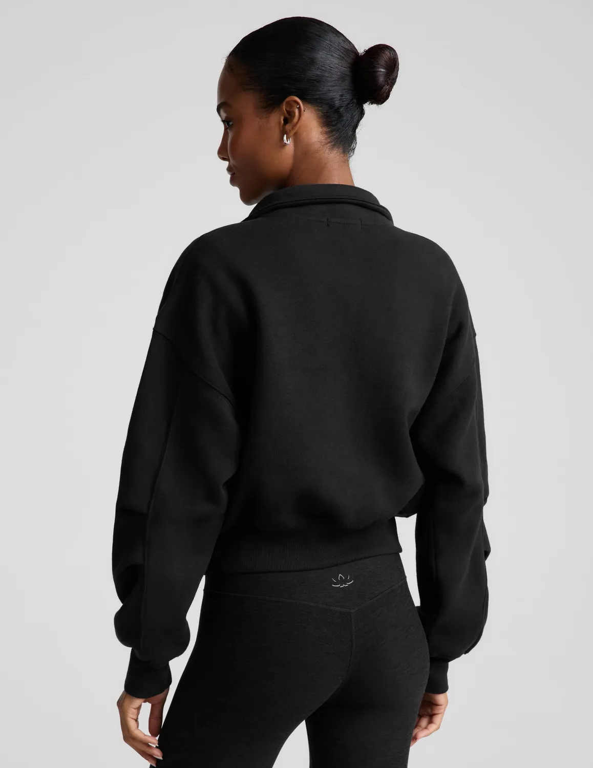 Beyond Yoga LuxeFleece 2.0 Double Zip Jacket Jacka Black varm