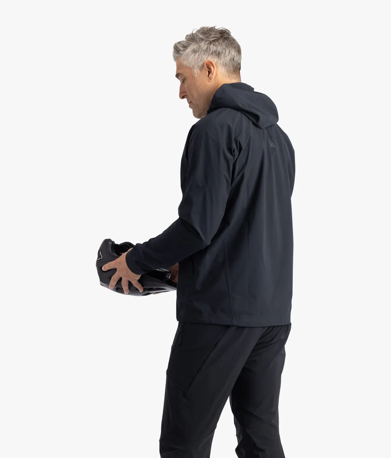 7MESH Cache anorak herr Black lätt packbar