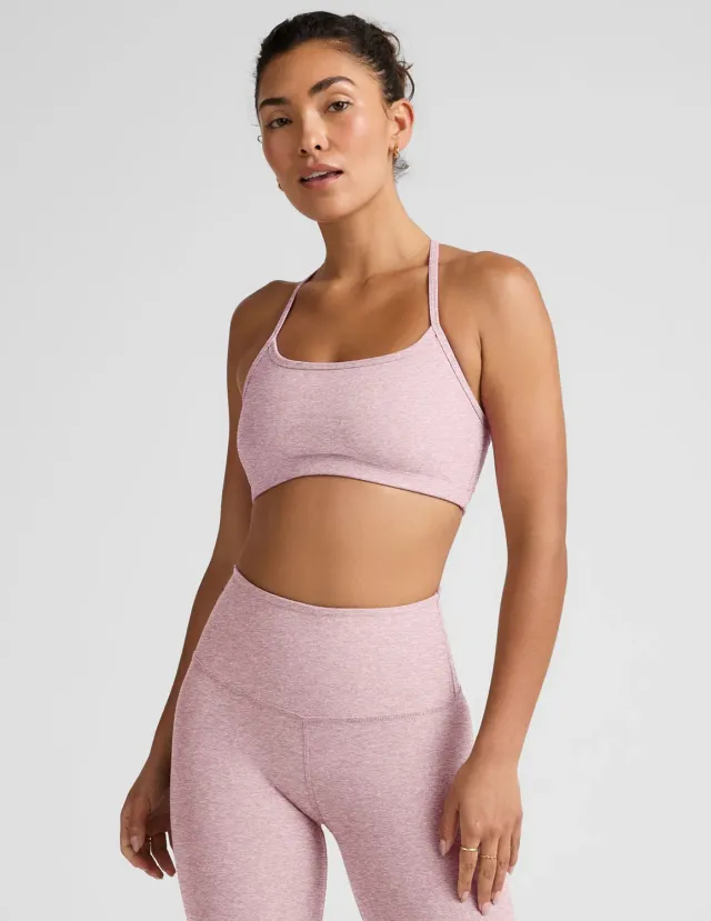 Beyond Yoga Spacedye Slim Racerback sportbh Blush Blooms ljusrosa