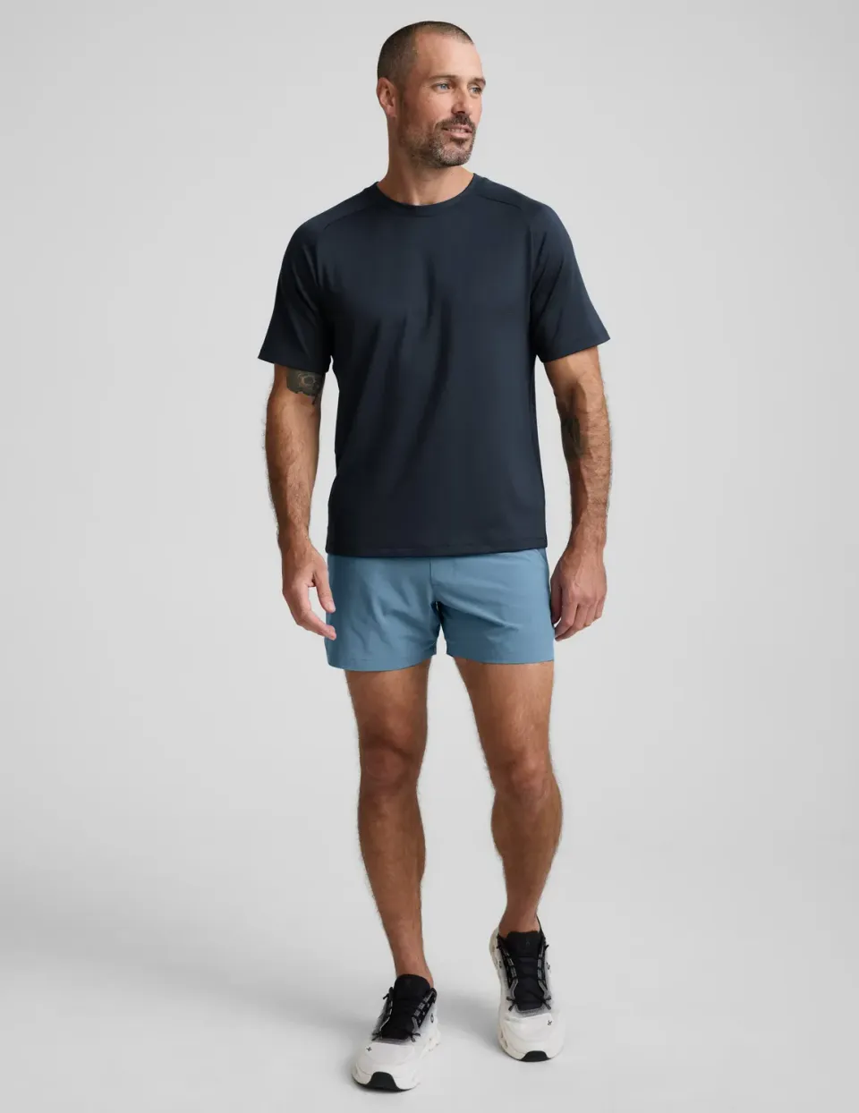 Beyond Yoga Pivotal 2.0 lined shorts 5 tum Harbor Blue