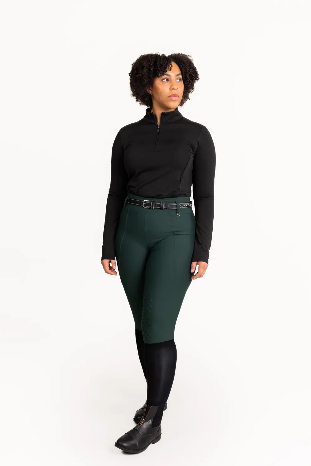 ZacZess London Pine Hybrid ridleggings plus mörkgrön