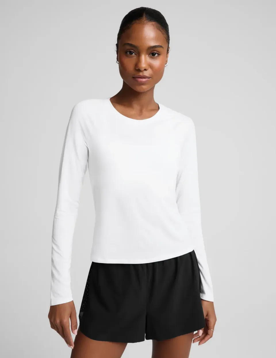Beyond Yoga Breezeweight Active Long Sleeve träningströja vit