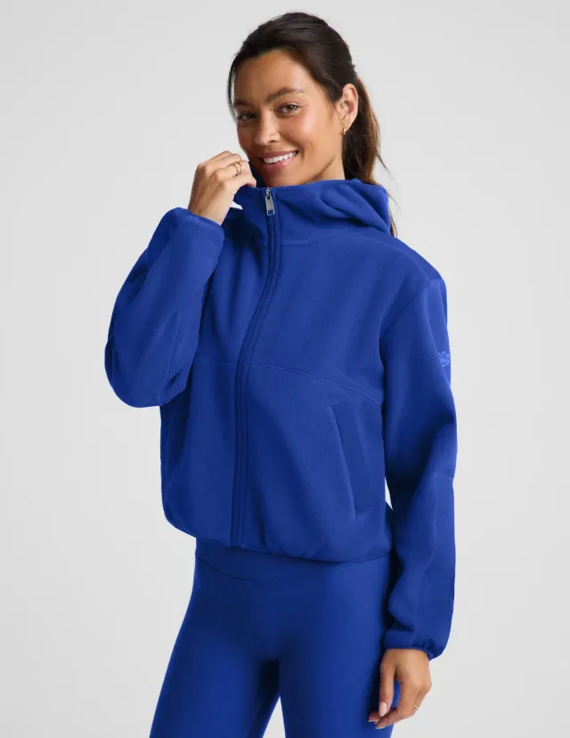 Beyond Yoga PolarFlex Fleece Jacket jacka Ultra Blue