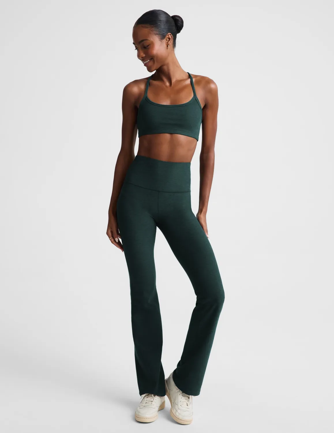 Beyond Yoga Spacedye Slim Racerback sportbh Dark Ivy mörkgrön medium