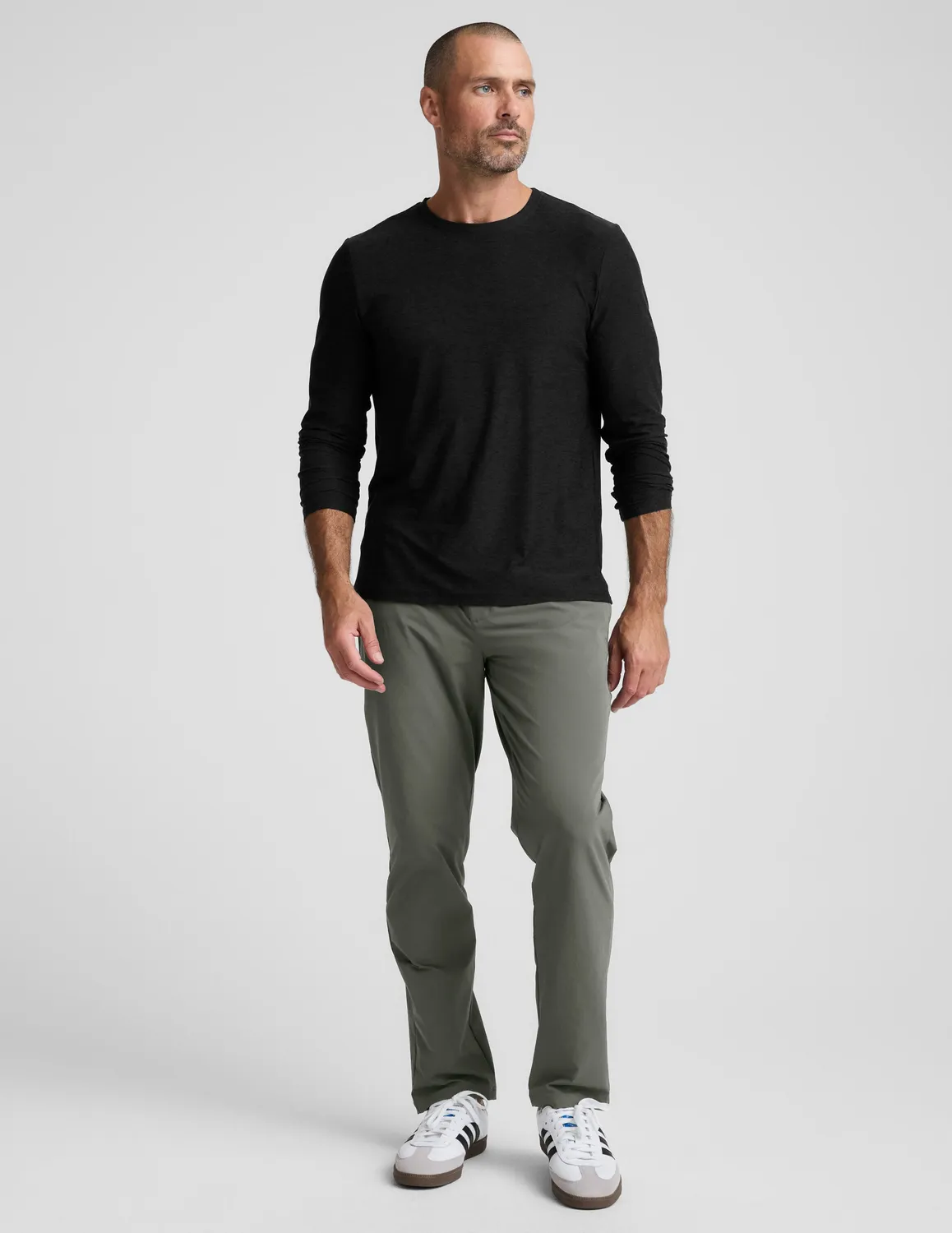 Beyond Yoga All Terrain Men's Pant träningsbyxor dusk basil stretch