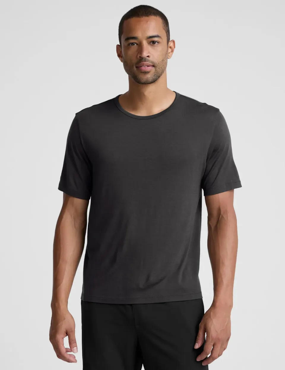 Beyond Yoga Merino Wool Crew t-shirt herr black ash ull