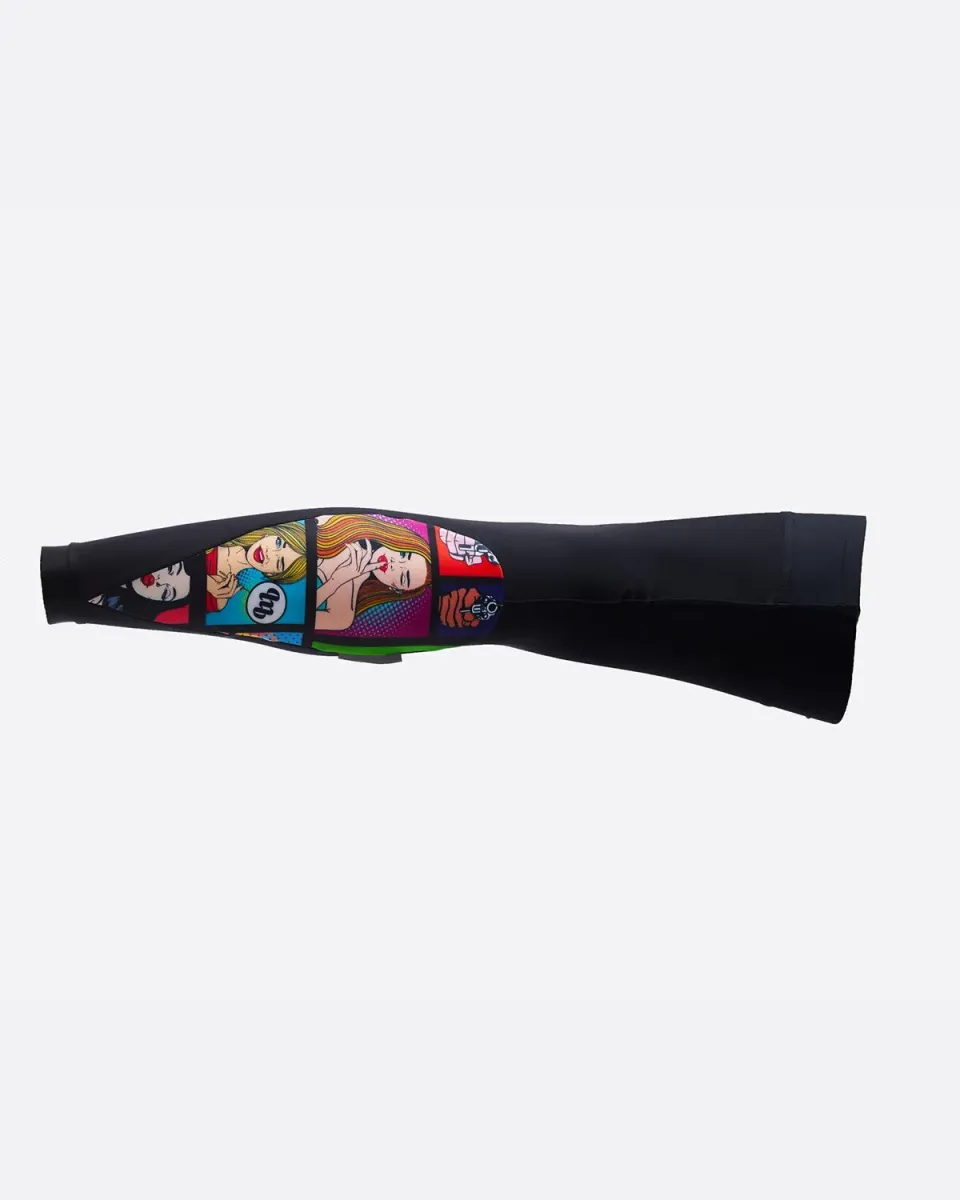 MB Wear Leg Warmer benvärmare lollipop XS mönstrad