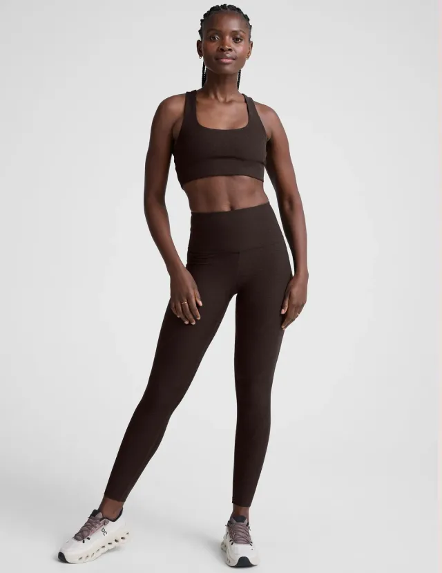 Beyond Yoga Spacedye Vitalize leggings Dark Chocolate Heather lång