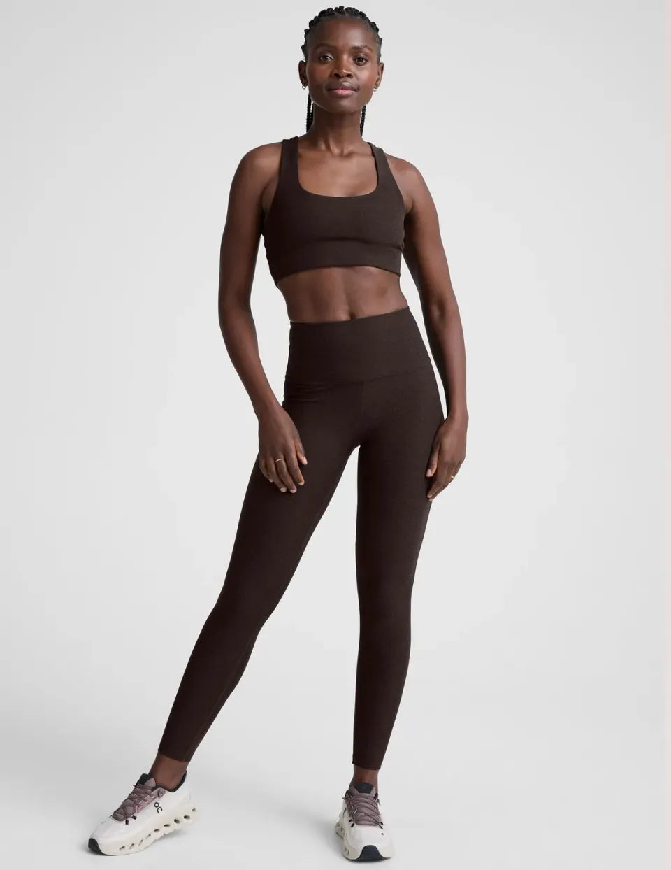 Beyond Yoga Spacedye Vitalize leggings Dark Chocolate Heather lång