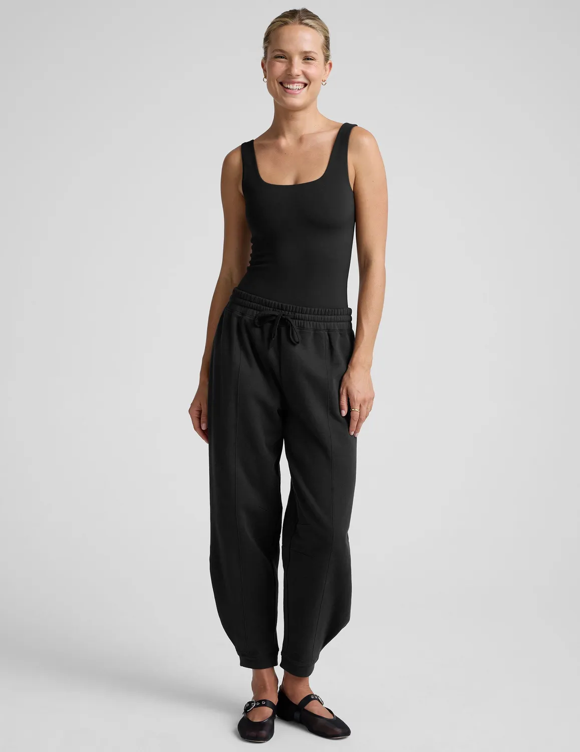 Beyond Yoga Base Tank Bodysuit body svart tight