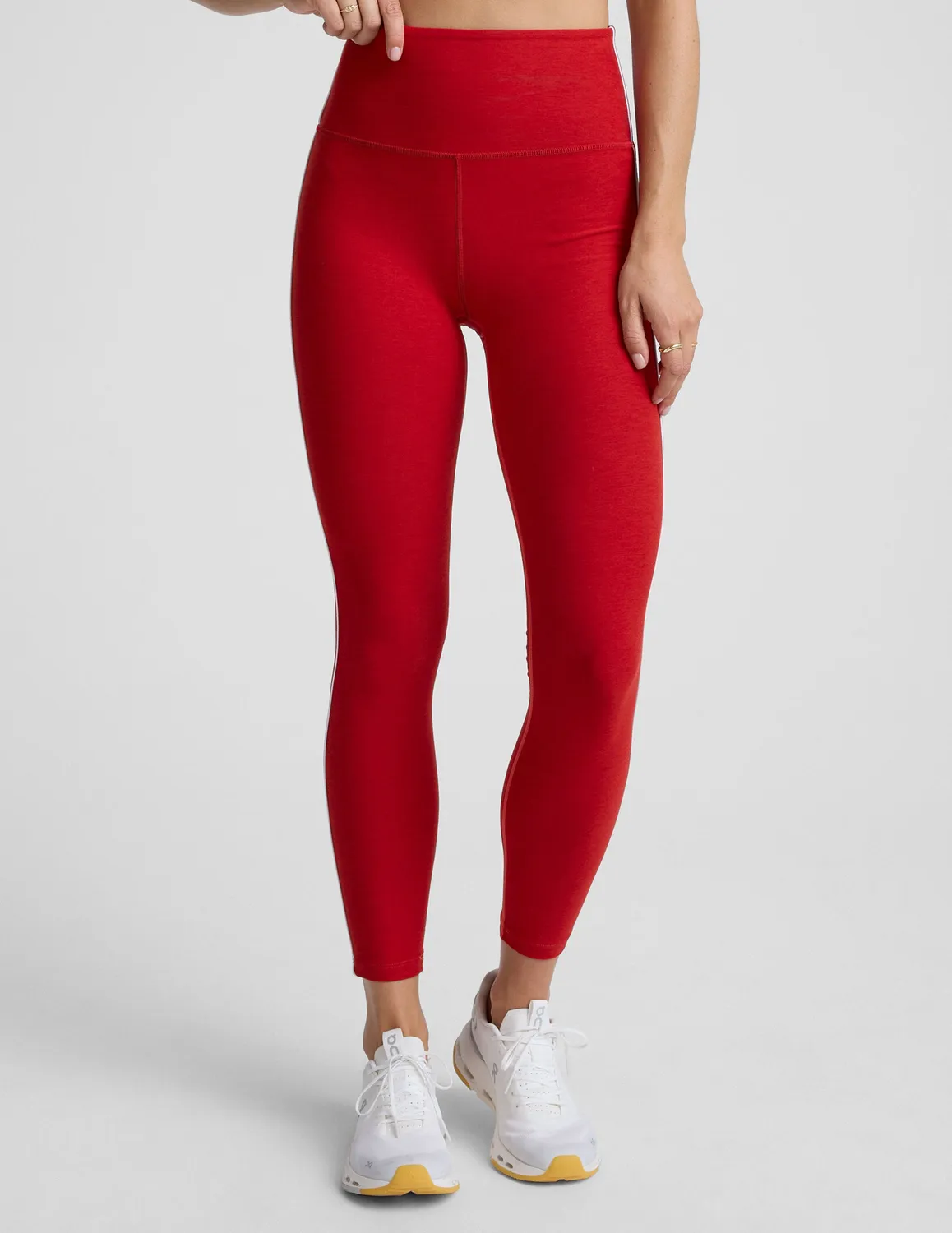 Beyond Yoga Spacedye Ready Midi Legging leggings Holly Red hög midja
