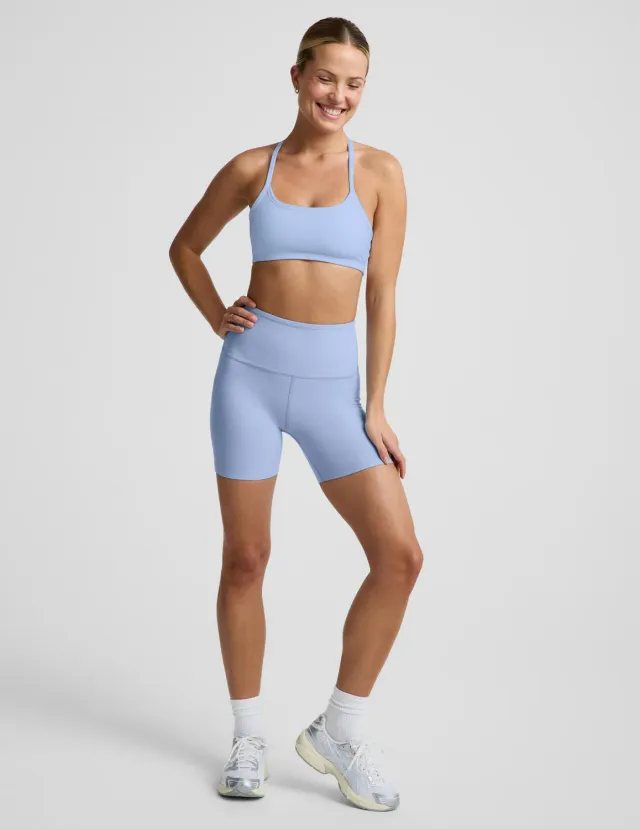 Beyond Yoga Spacedye Keep Pace 5" cykelshorts Pastel Periwinkle