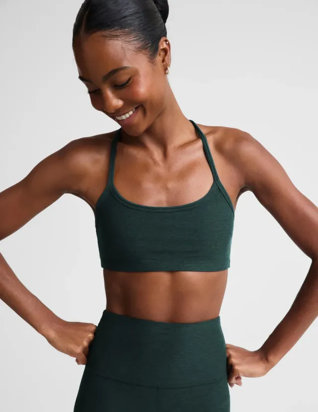 Beyond Yoga Spacedye Slim Racerback sportbh Dark Ivy mörkgrön medium