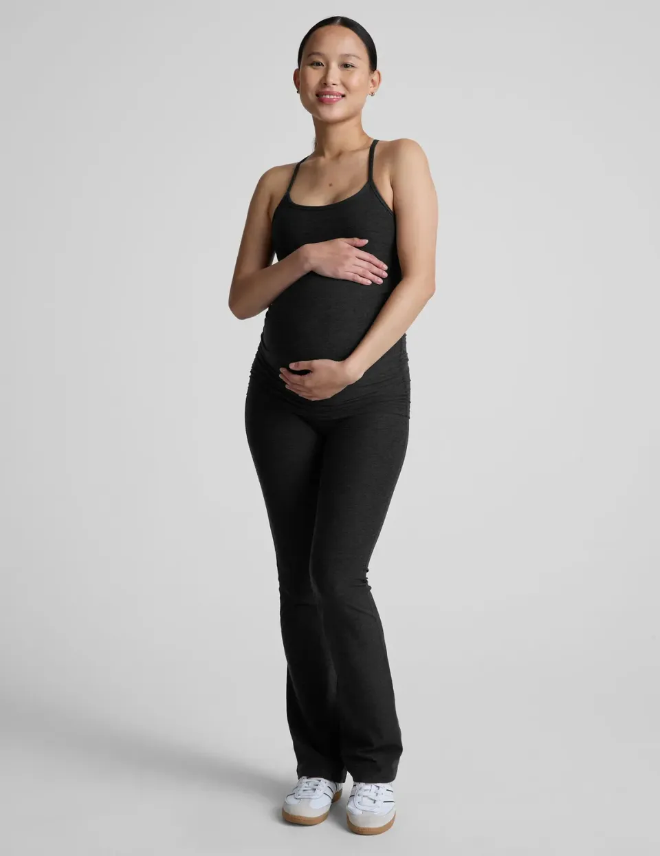 Beyond Yoga Spacedye Practice mammabyxor svart bootcut