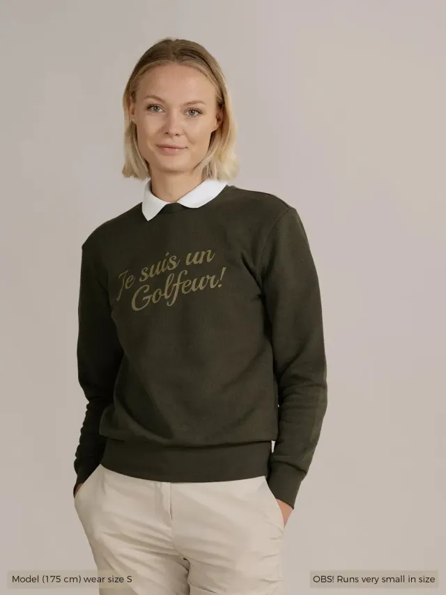 Cross Sportswear Jenny JSG2 tröja Green Melange golf