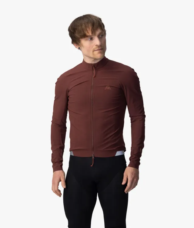7MESH S2S långärmad cykeltröja herr Raisin vindtät