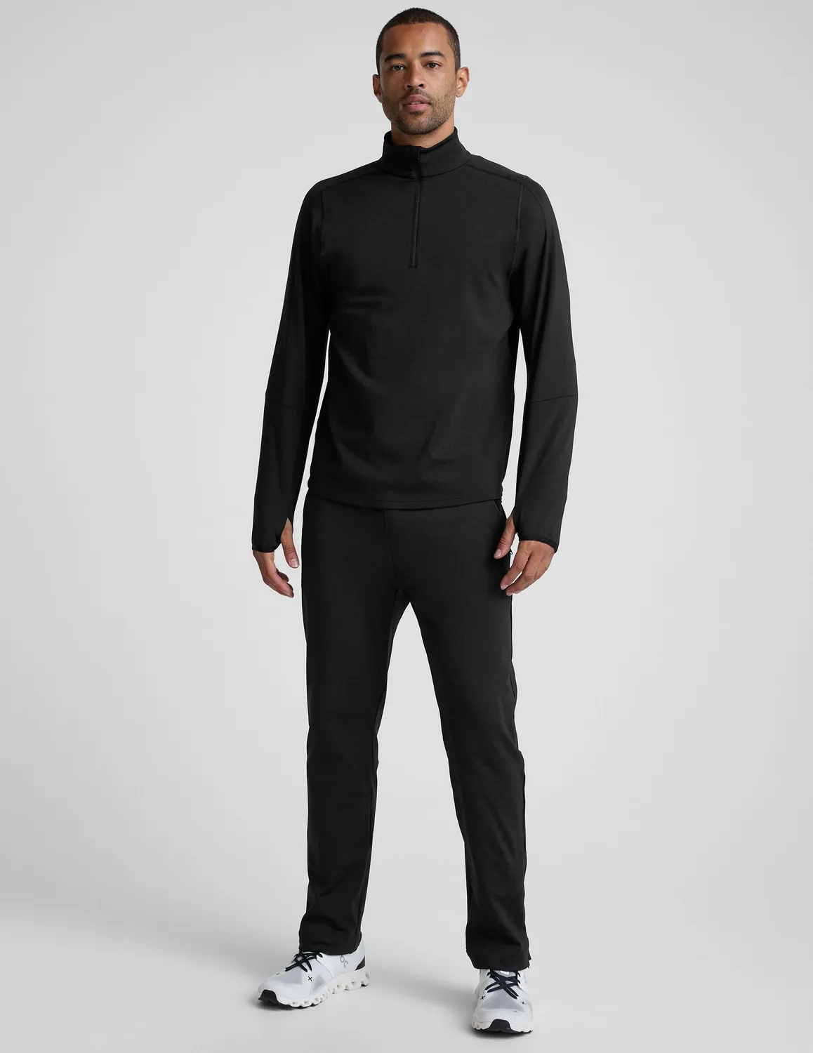 Beyond Yoga Pacer Fleece-Backed Men's Pant träningsbyxa Black fleece