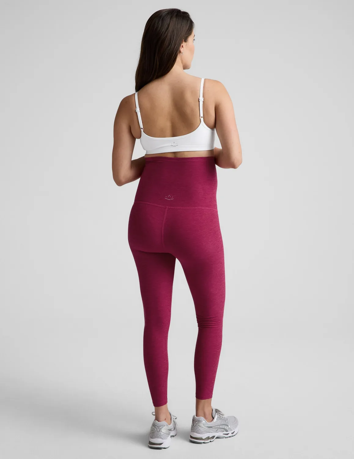 Beyond Yoga Spacedye Love the Bump Midi leggings Sangria Heather gravid