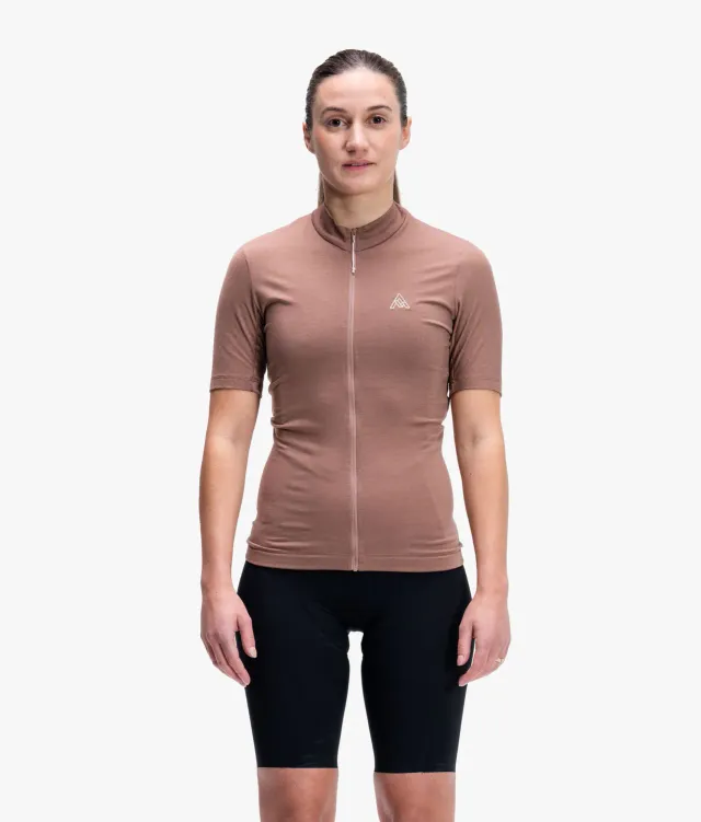 7MESH Ashlu Merino dam cykeltröja Toffee