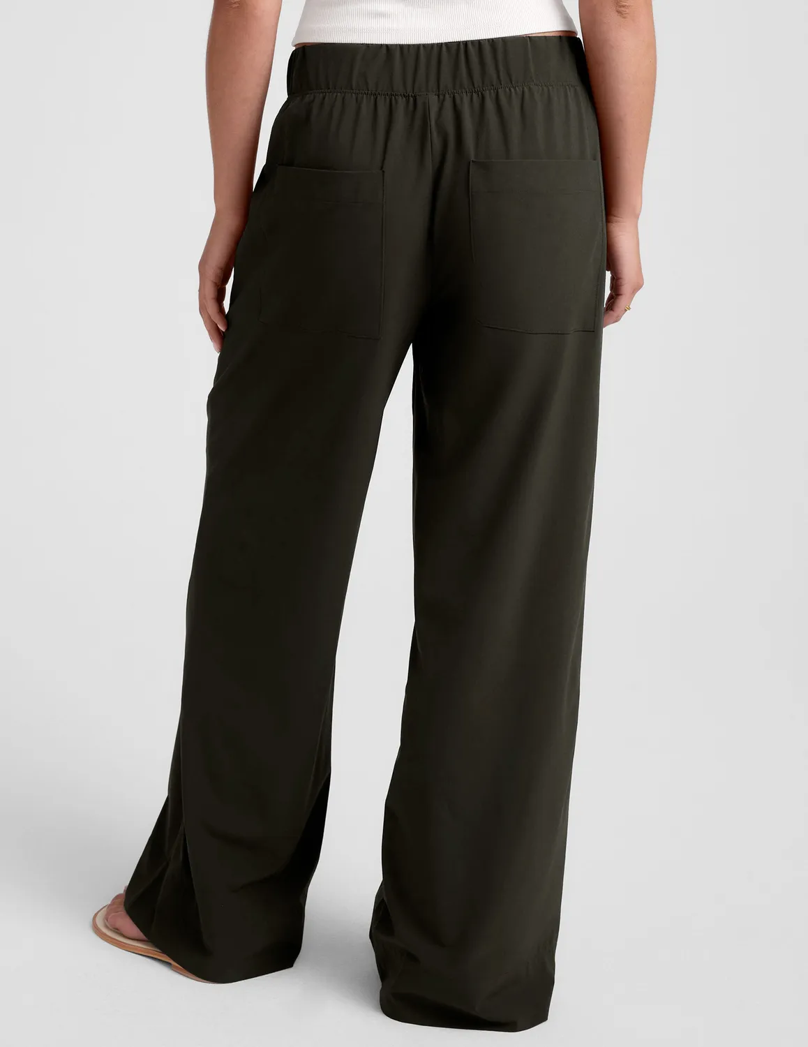 Beyond Yoga Easy Wide Leg Pant 29 byxor Olive Ink stretch