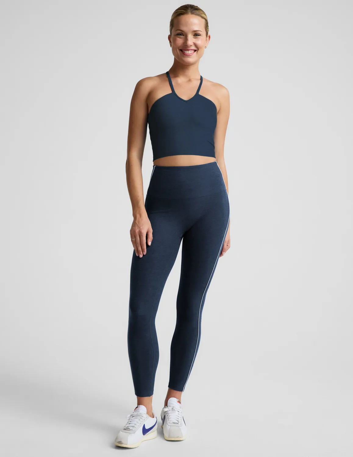 Beyond Yoga Spacedye Streamline midi-leggings Nocturnal Navy