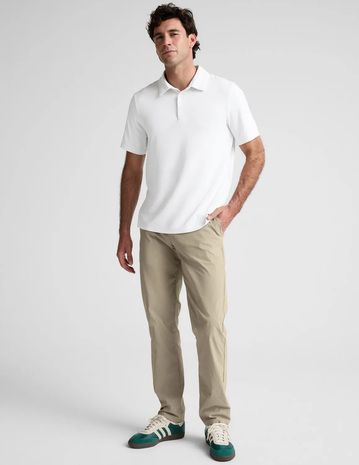 Beyond Yoga All In Active piké Crisp White klassisk