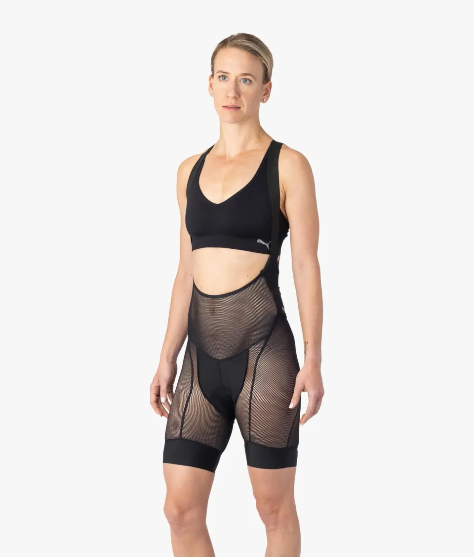 7MESH Foundation bib-short dam Black vadderad