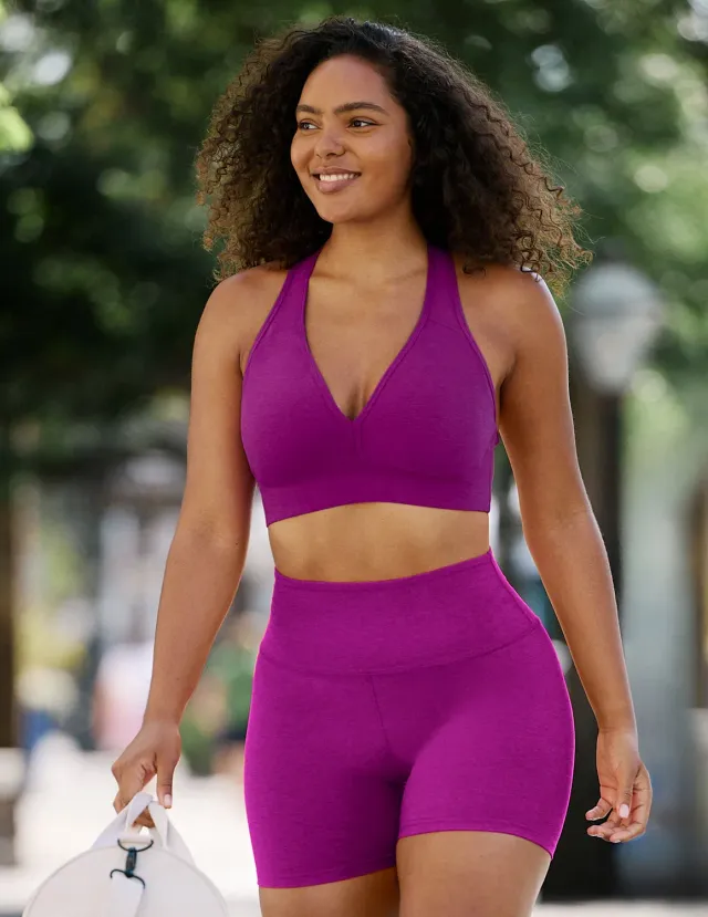 Beyond Yoga Spacedye Lift Your Spirits Bra sportbehå Berry Bliss