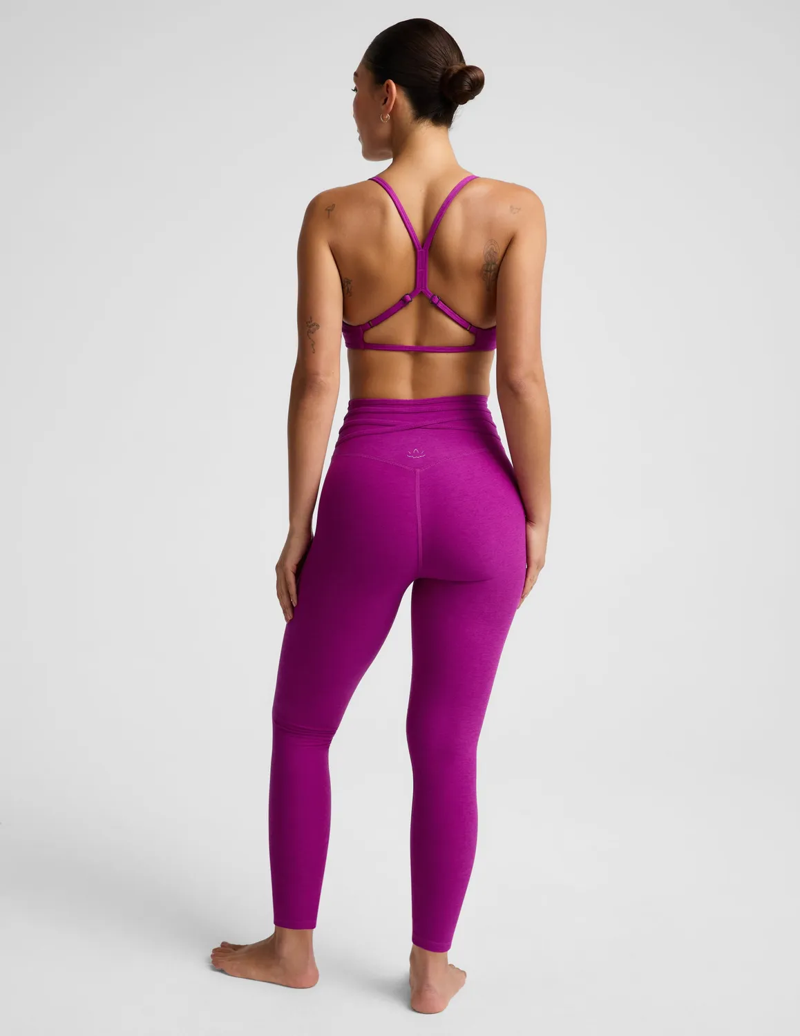 Beyond Yoga Spacedye It's A Tie Legging Berry Bliss Heather