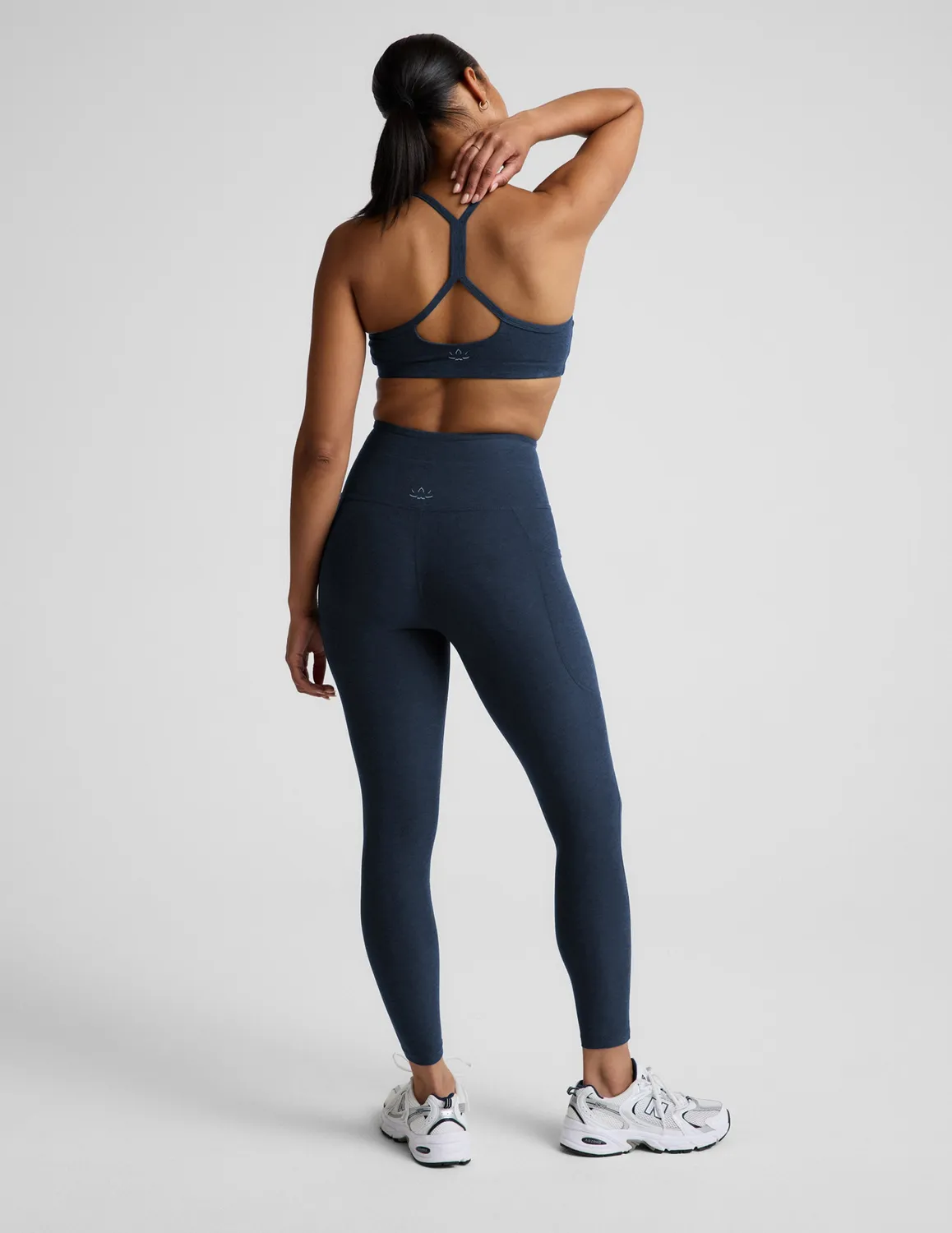 Beyond Yoga Spacedye Go Pocket Midi leggings marinblå ficka