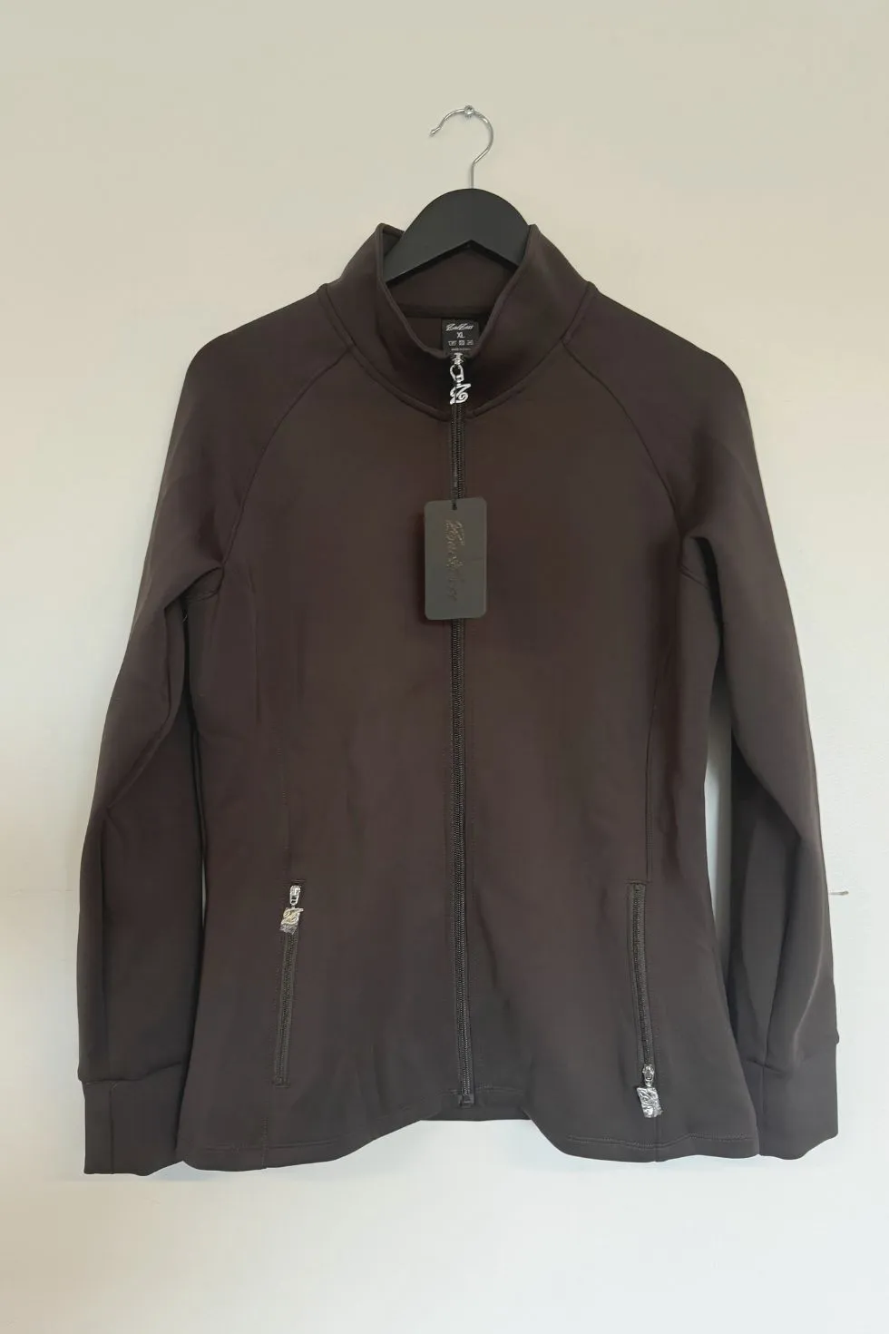 ZacZess Anna Zip Shirt zip-tröja XL brun fullzip