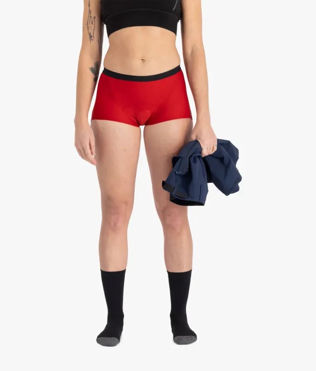 7MESH Foundation cykelboxer dam Cherry luftig
